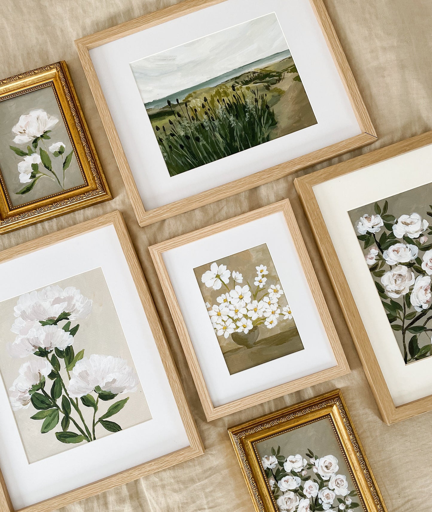 ROSE Acrylic Flower Painting | Vintage Style Art | Rose Art Print | Pink Flower Painting | Small Flower Painting | French Country Art