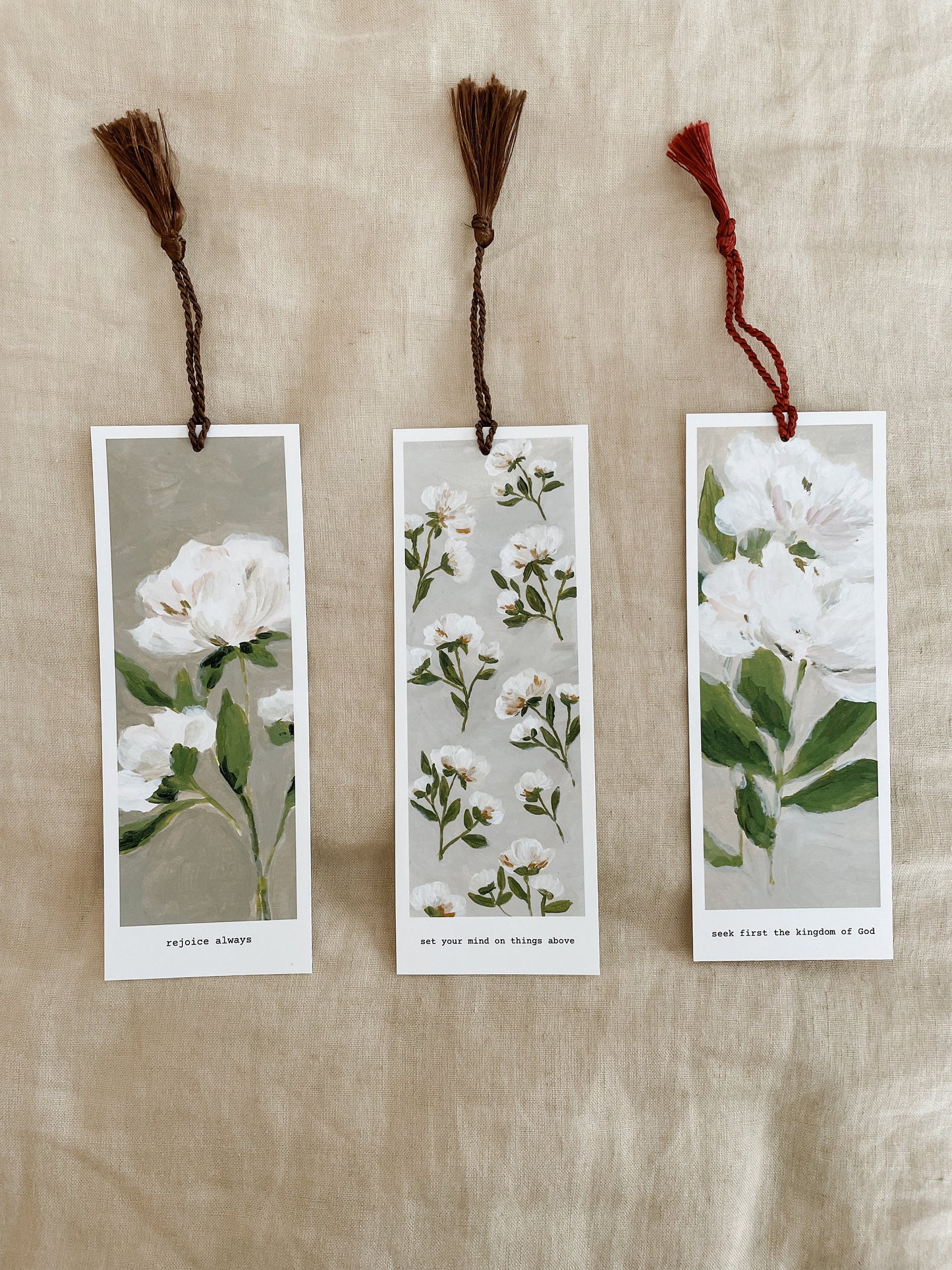 Flower Bookmark Verse | bookmark Tassel | Bookmark Art