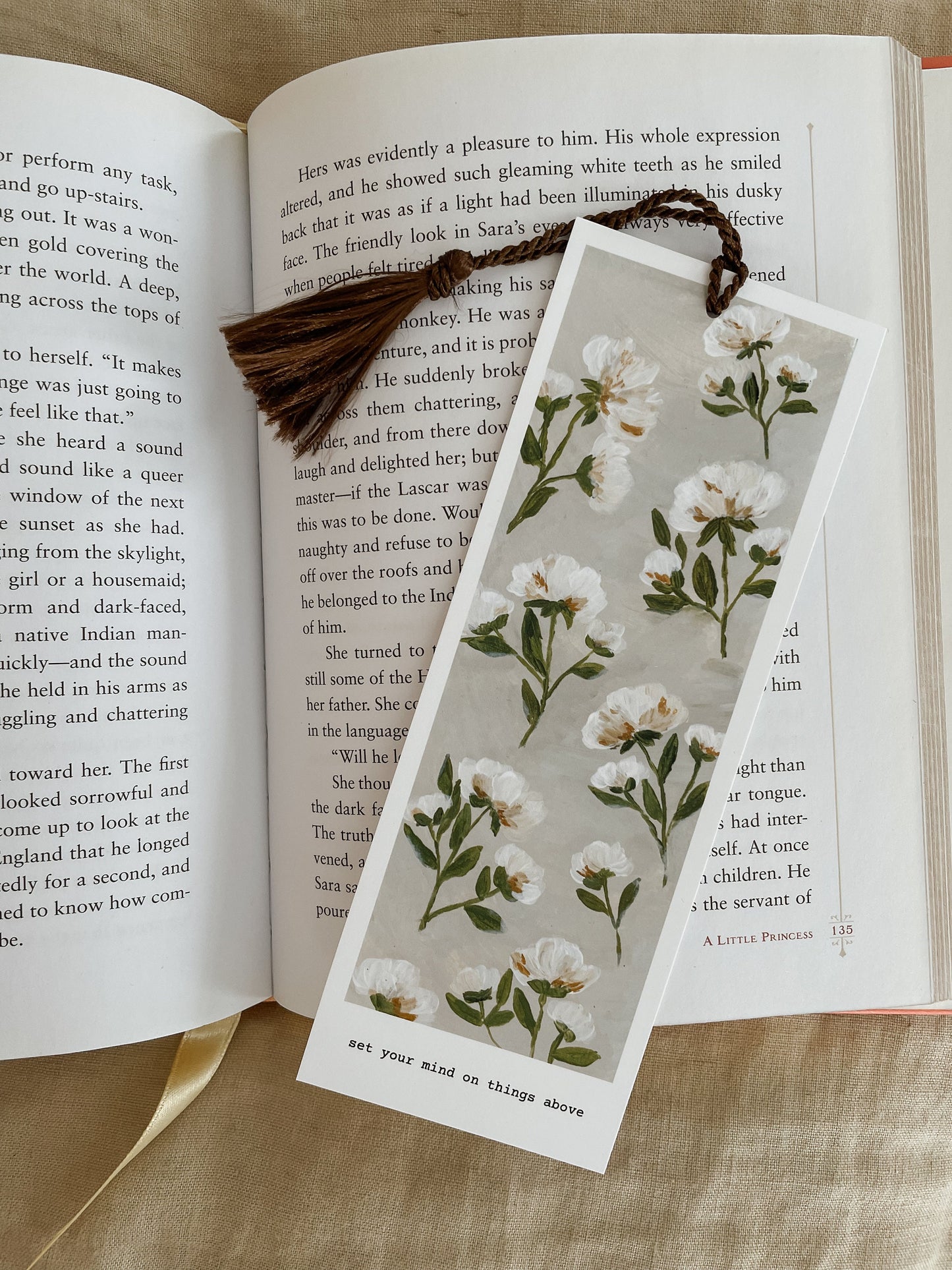 Flower Bookmark Verse | bookmark Tassel | Bookmark Art