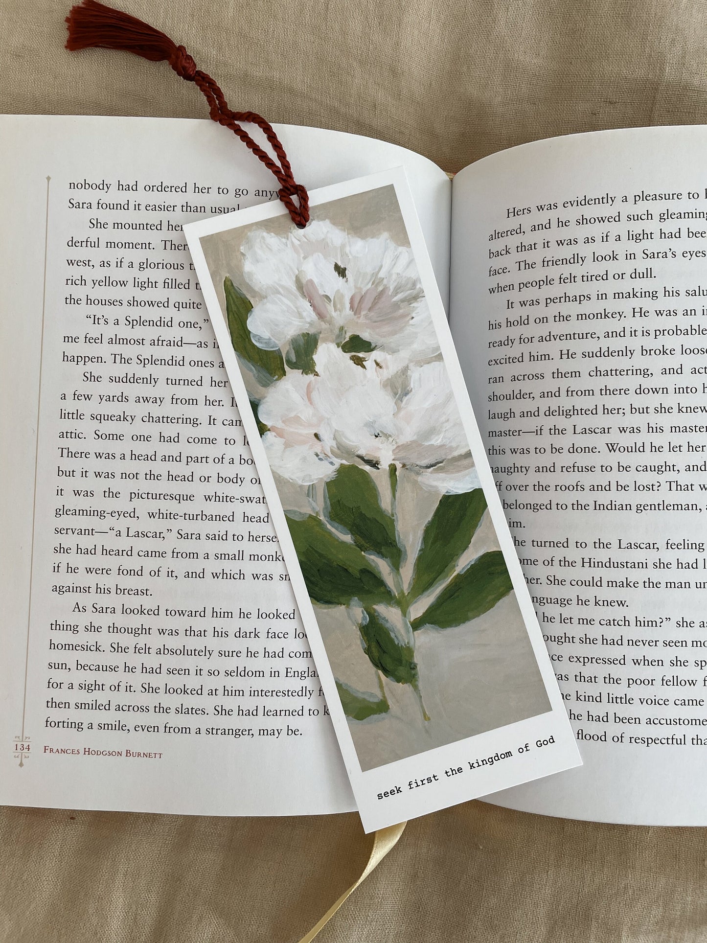 Flower Bookmark Verse | bookmark Tassel | Bookmark Art