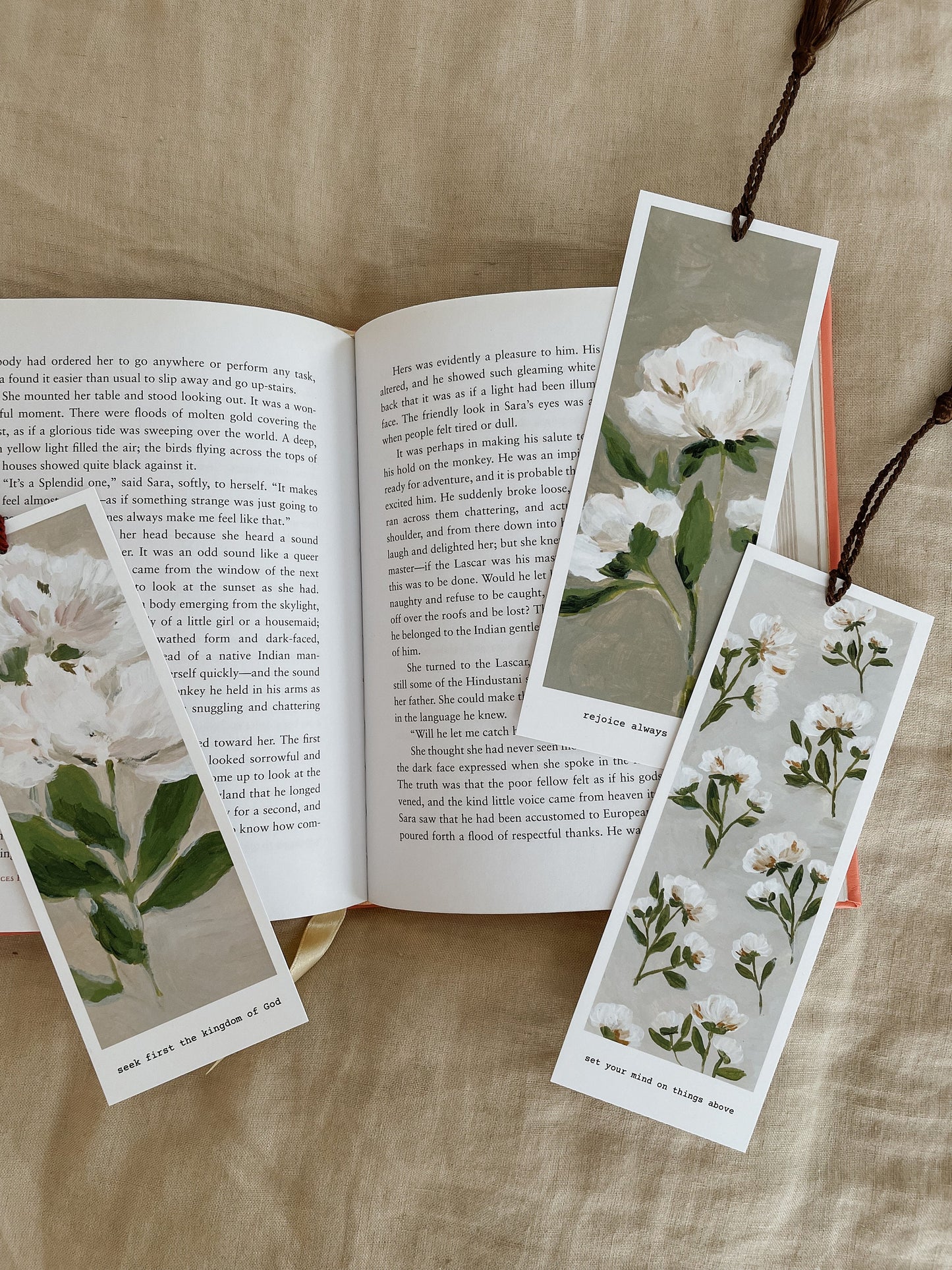 Flower Bookmark Verse | bookmark Tassel | Bookmark Art