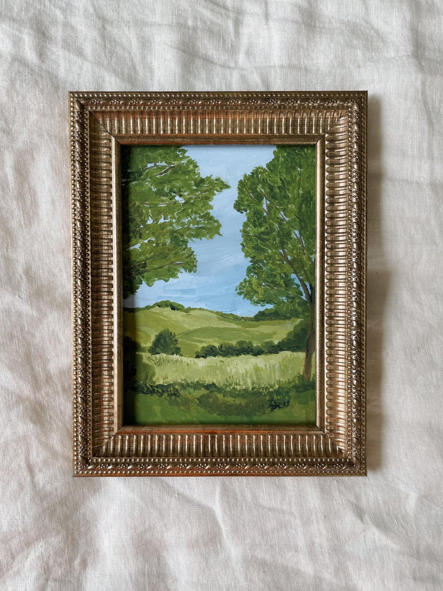 Set of 3 Art Prints - Unframed Acrylic Paintings -  Acrylic Still Life - Kitchen Farmhouse Print - Apple Acrylic Painting - Landscape Print