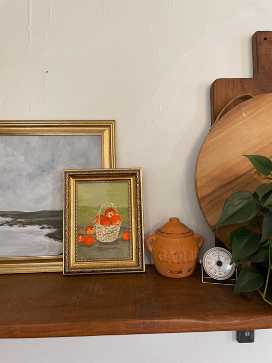 APPLE HARVEST Art Print - Unframed Acrylic Painting -  Acrylic Still Life - Kitchen Farmhouse Print - Apple Acrylic Painting